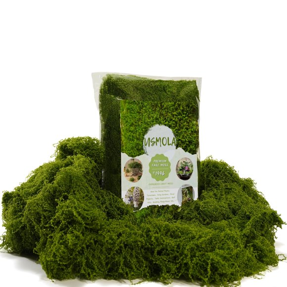 Musgo Artificial USMOLA 100 g Decoración Verde para Interior y Manualidades