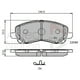 thumbnail image 2 of Pastillas Freno para auto Dodge Avenger 2008-2014 Delantero, 2 of 3