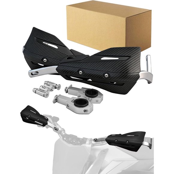 JFG RACING Protectores de Manos Universales para Motocicleta, Negros