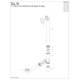 thumbnail image 2 of Tubo de desagüe para rebosadero de tina Kingston Brass DLL16 de 16" con empaque, 2 of 3