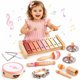 thumbnail image 1 of Instrumentos Musicales Vanplay Rosa 8 Piezas Madera Montessori, 1 of 3