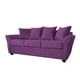 thumbnail image 2 of Sofa 3C Gaviota Felpa Morado, 2 of 3