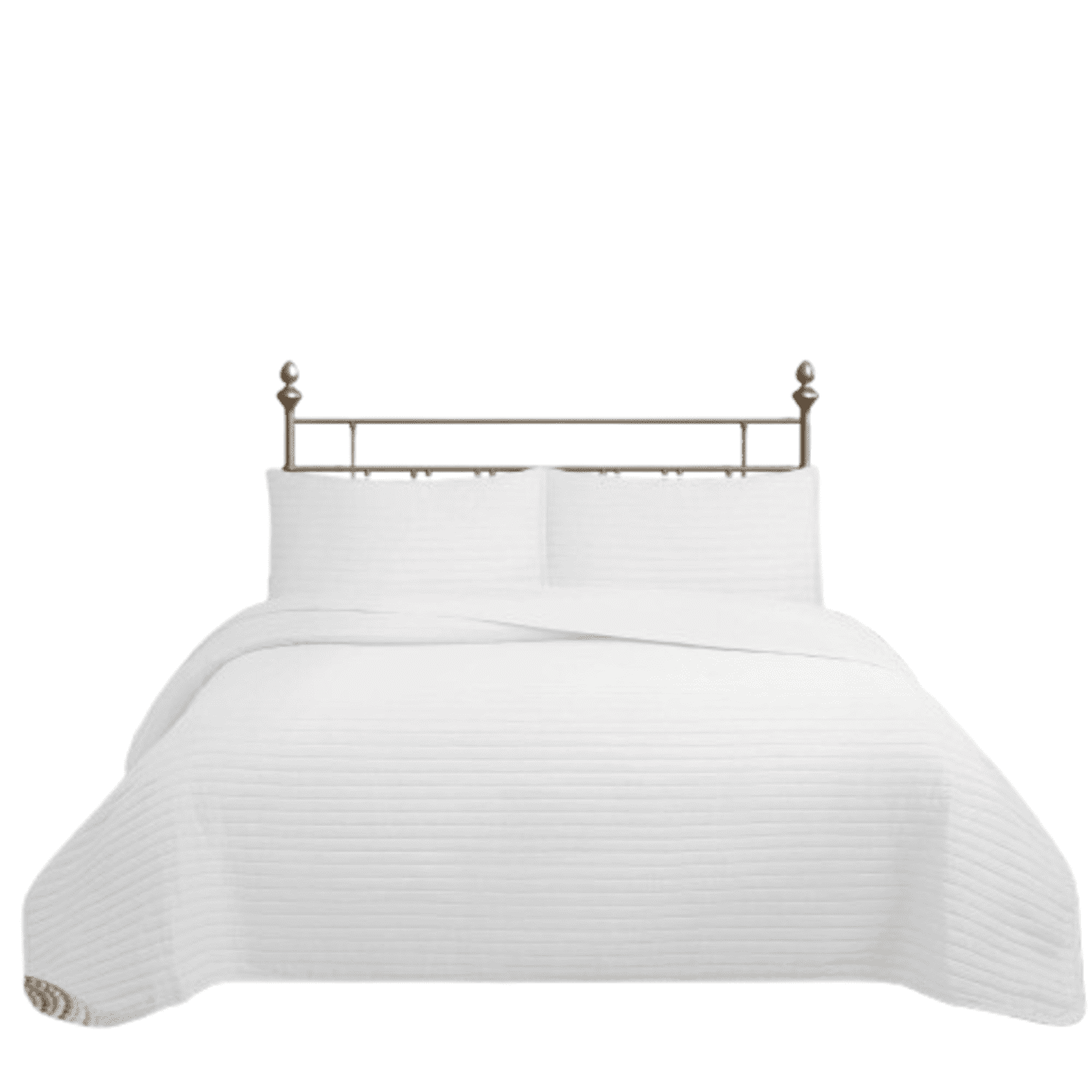 Genérico - Cubrecama Quilt Reversible Queen 220 X 240 Cm Color Blanco Lines Collection Martiné