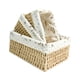 thumbnail image 3 of Cesta Para Servir, Cestas De Almacenamiento Tejidas A Mano Apilables Para Patio, Refrigerio, Inodoro, 3 Uds., 3 of 5