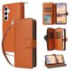thumbnail image 1 of Funda Cartera con Cremallera y Correa para Samsung Galaxy A55 Soporte y Tarjetero Marrón, 1 of 6