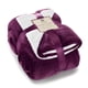 thumbnail image 1 of Manta Sherpa Blanket Supersuave Y Reversible Color Morado, 1 of 6