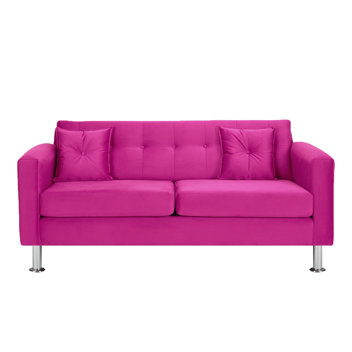 Bodevir - Sofa New Retro 3C Felpa 12 Fucsia
