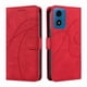 thumbnail image 1 of Funda tipo cartera con tapa para Motorola MOTO G24 con tarjetero, soporte y cubierta magnética Rojo, 1 of 6