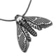 thumbnail image 3 of Collar Con Colgante De Polilla De Calavera Retro Para Mujeres Y Hombres, Cuerda De Cera Plateada, 3 of 5