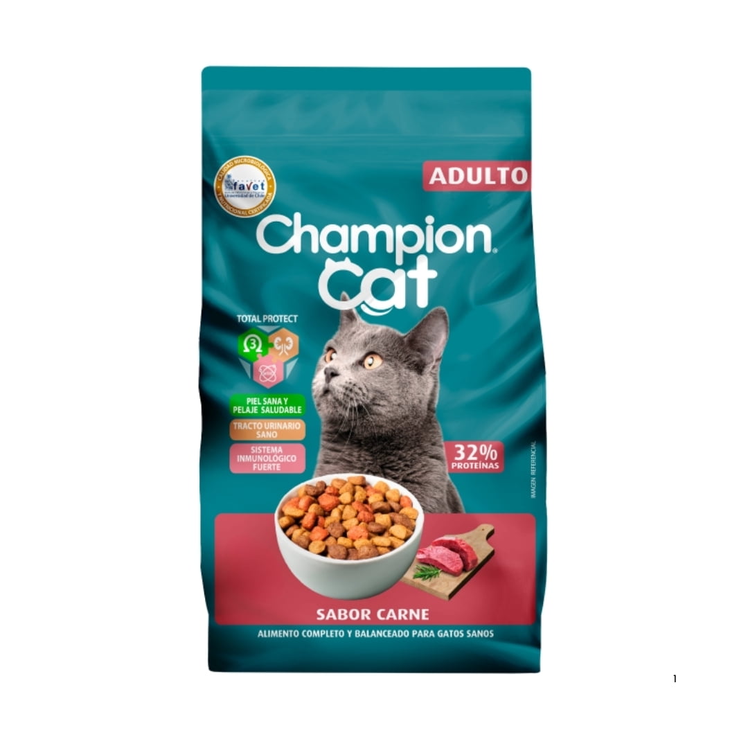 Champion Cat Para Gatos Adultos Carne 20 Kg