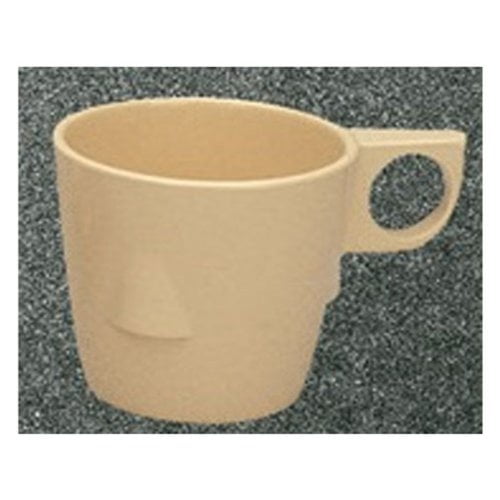 Taza Yanco Nessico Collection, Melamina, 240 Ml, Color Marrón Bulboso, 48 Unidades