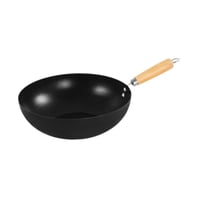 Magideal - Sartén Antiadherente, Utensilios De Cocina Chinos Wok, Olla De Cocina Práctica Y Resistente, Sartén De Hierro Para Cocina, Hogar, Camping Al Aire Libr 28 Cm