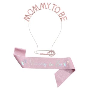 Bothyi - Mommy To Be Sash Set Decoración De Fiesta Para Baby Shower Niño Niña Revelación De Género Rosa