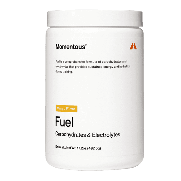 Momentous Fuel — Mango · Carbohidrato + Electrolitos Intra-Entrenamiento