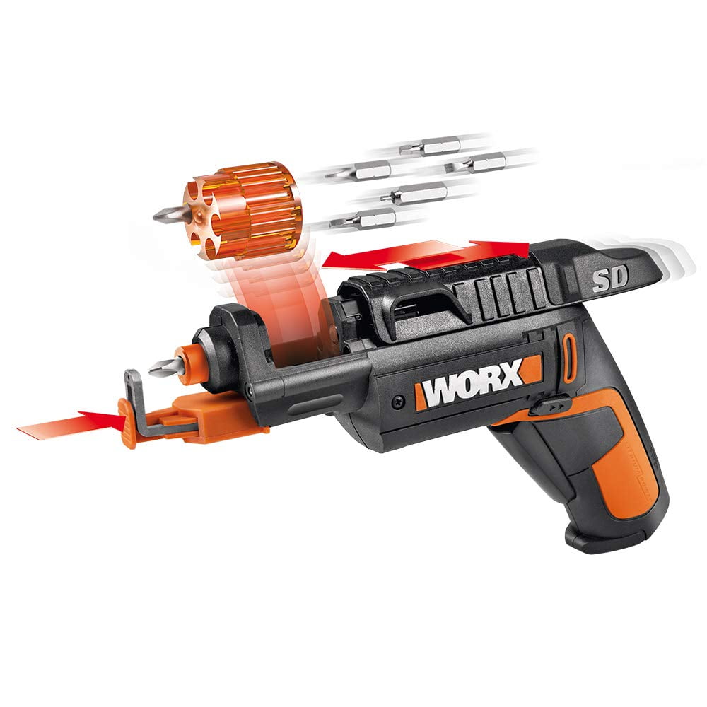 Destornillador Eléctrico Worx Wx255l 4v Con 6 Puntas, Cargador