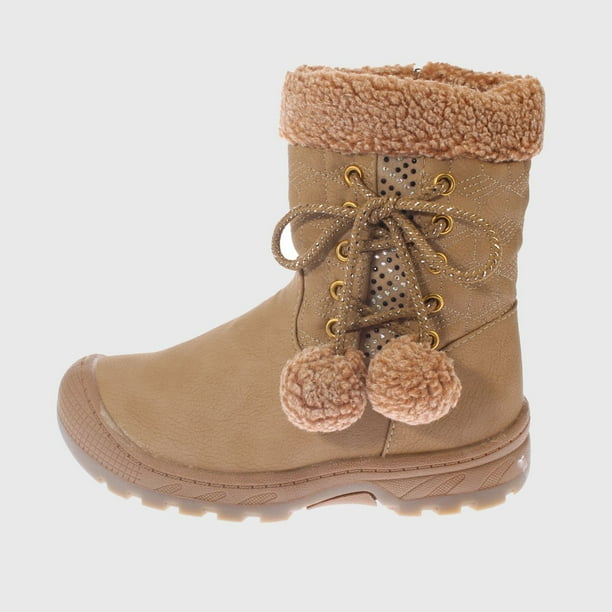 Bota Pom Pom Beige Cellina Lider