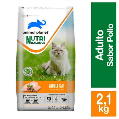 Alimento Seco Gato Adulto Sabor Pollo Bolsa 2,1 Kg Animal Planet