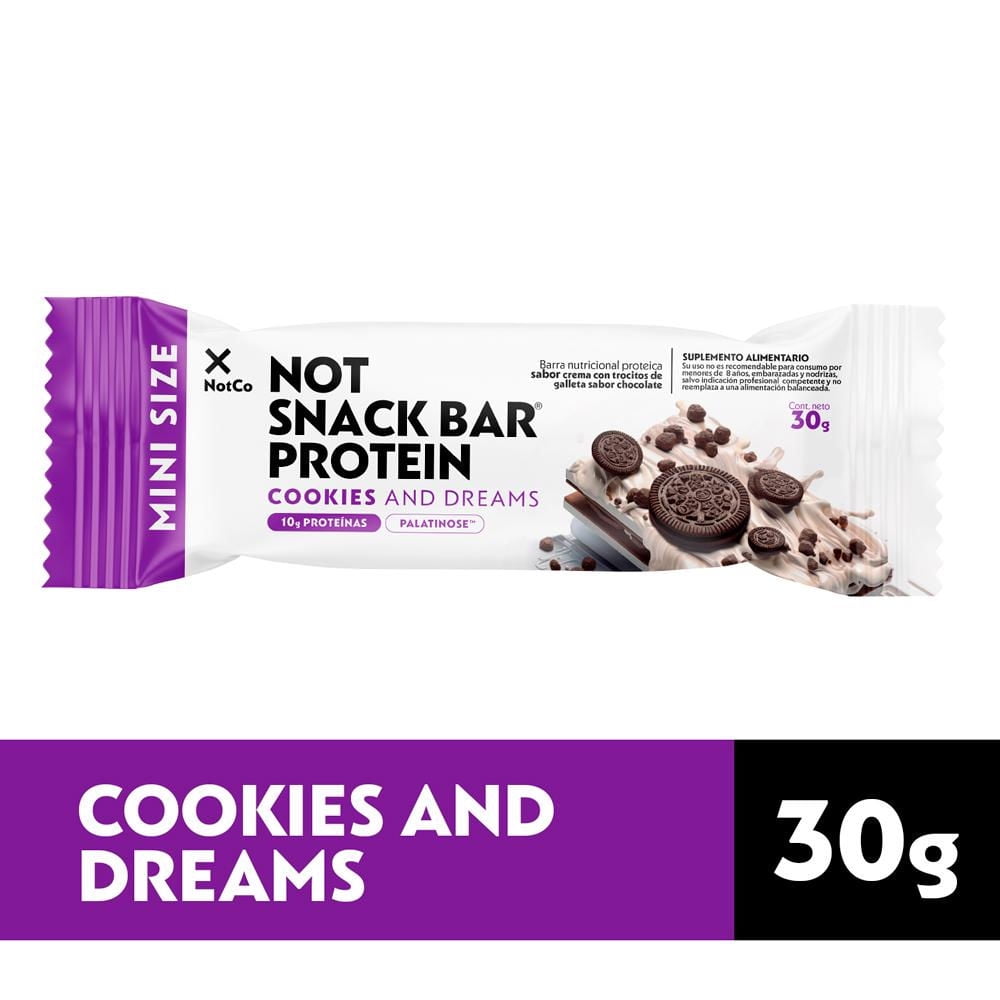 Barra De Proteína Notsnack Cookies And Dreams 30 g NotCo