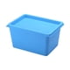 thumbnail image 1 of Organizador De Almacenamiento De Juguetes, Contenedor De Almacenamiento, Contenedores Para Sala De Estar, Armario Del Hogar, Azul, 26x17x14cm, 1 of 5