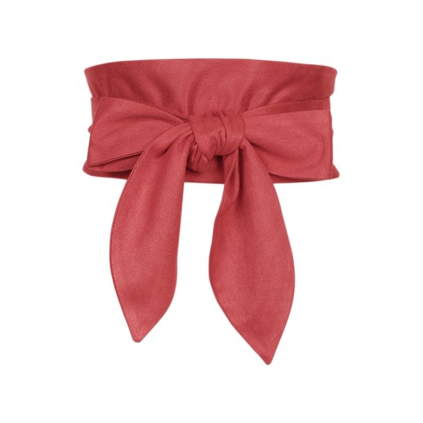 INSPIRE CHIC Cinturón Obi Ancho para Mujer Tallas Grandes, Lazo Autoadherente, Cinturilla Elástica, Corsé para Vestidos y Abrigos 22.05-35.83" Rojo-1