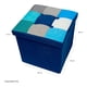 thumbnail image 3 of Puff Baúl Plegable Organizador Beiti 38x38 Tela Mix Azul, 3 of 3