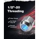 thumbnail image 3 of Tuerca de rueda KSP PERFORMANCE 1/2\"-20, 20 uds, acabado de zinc, 3 of 9