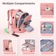 thumbnail image 3 of Mochila rodante DEVPNR para portátil de 17 pulgadas con ruedas para mujer, 3 of 8
