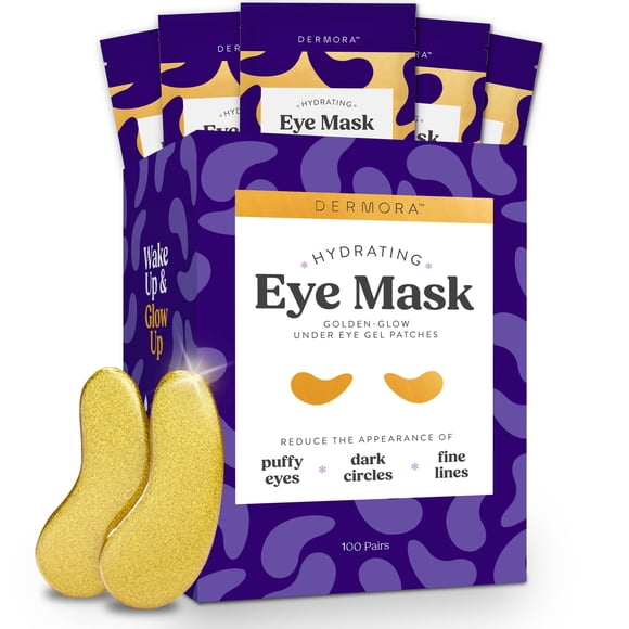 Parches para ojos DERMORA Golden Glow Rejuvenating, 100 pares
