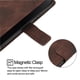 thumbnail image 5 of Funda Cartera para iPhone 17e con Soporte y Ranuras, Resistente a Golpes y Rayones Marrón, 5 of 6