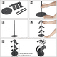 thumbnail image 5 of Controller Bracket 3 Layers, Headset Bracket, Multi-adjustable Game Controller Headset Hanger For All General Gaming PC Accessories, Xbox PS4 PS5 Switch-Smart Negro, 5 of 6