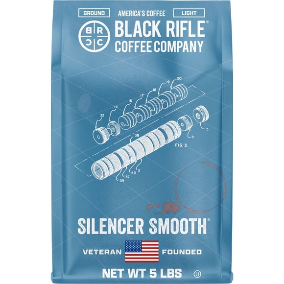 Café molido Black Rifle Silencer Smooth tueste claro 2,3 kg