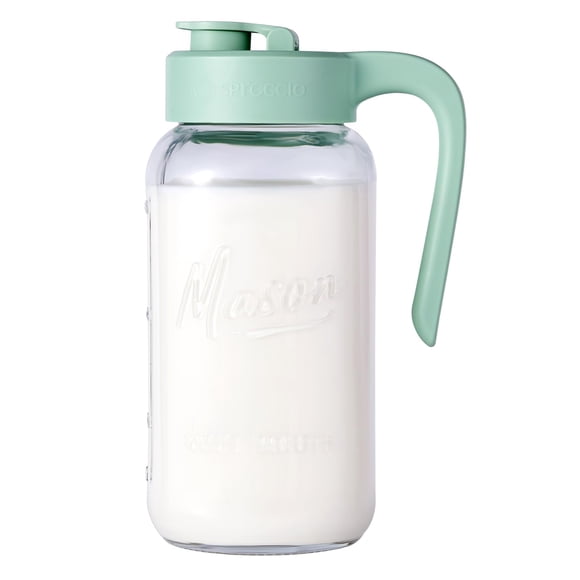 Jarra Mason Jar Spreccio, hermética, a prueba de fugas, vidrio de 2 litros con tapa
