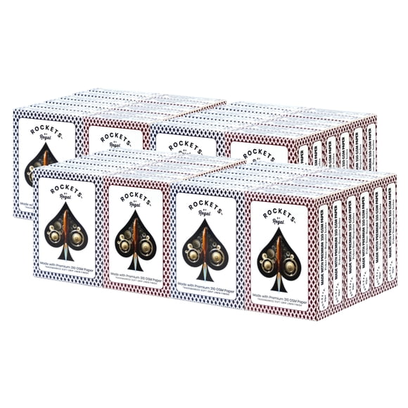 Cartas de póquer Regal Games Rockets, 48 barajas, 310 g/m², lino