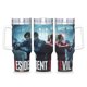 thumbnail image 1 of Resident Evil Vaso aislado de acero inoxidable con asa, diseño temático, regalo para familia, amigos y fans; incluye pajita y encaja en el portavasos estándar, 40 oz, 1 of 6