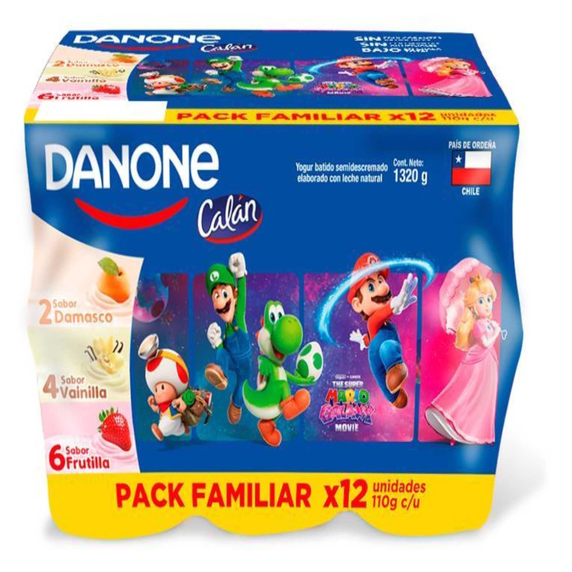 Yoghurt Batido Semidescremado Multisabor Pote Pack 12un 110 g Calán