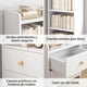 thumbnail image 4 of Velador Con Respaldo Alto Moderno Homer Design 128*30*40cm Mate Blanco, 4 of 8