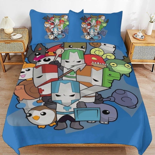 Juego de funda nórdica Castle Craers, juego de ropa de cama de 3 piezas, juego de funda de edredón decorativa