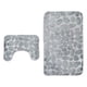 thumbnail image 2 of Juego De Alfombras De Baño De 2 Piezas Alfombra De Baño En Forma De U Y Alfombra Gris, 2 of 3