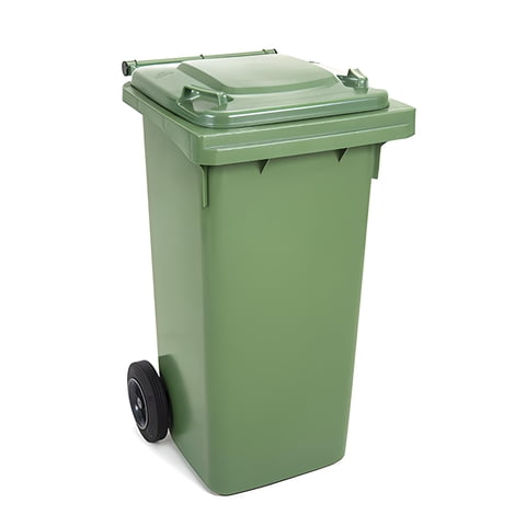 Recilock - Basurero De 240 Litros Con Ruedas - Verde