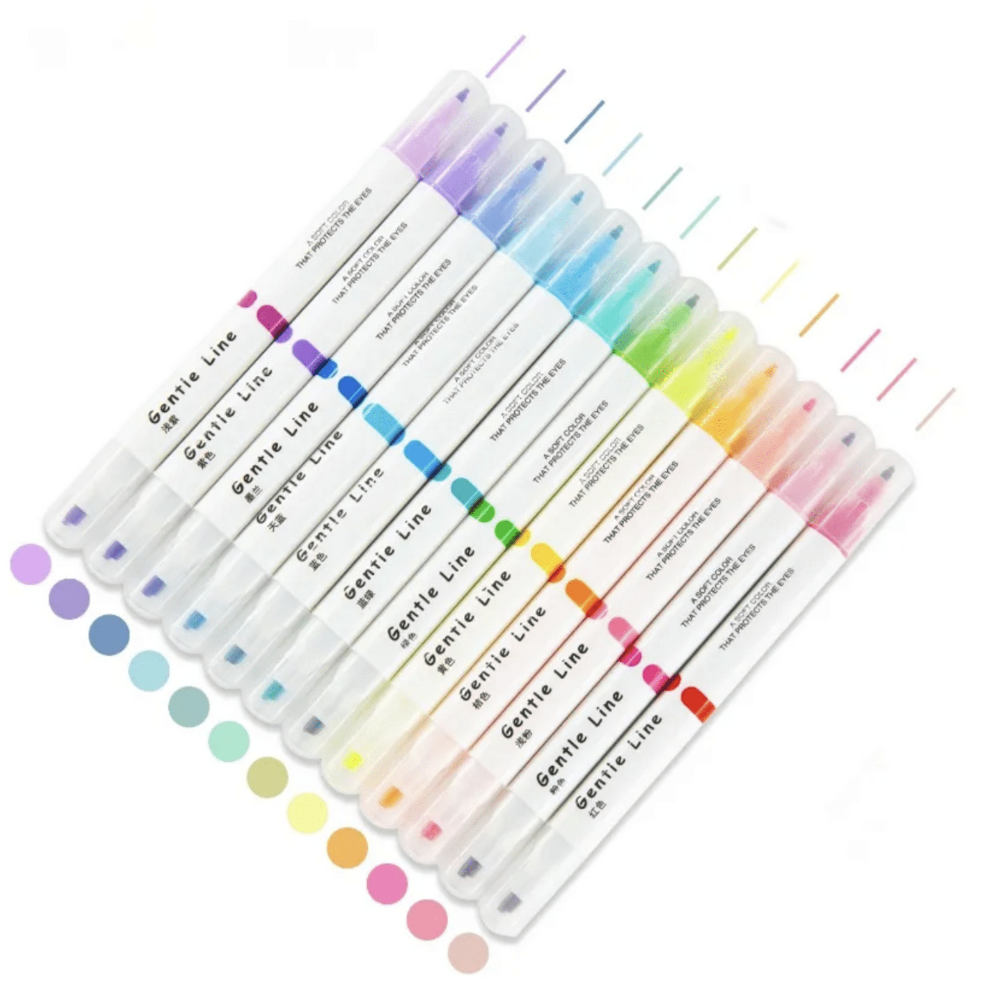 Genérico - Set Marcadores Gentle Line 12 Pcs