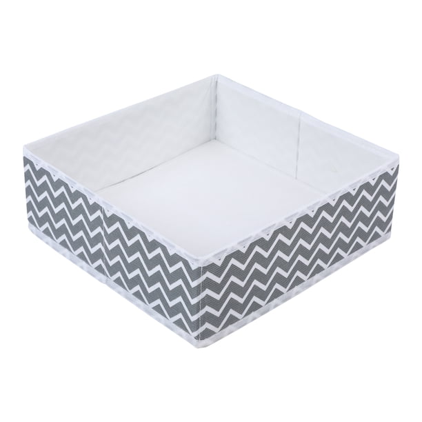 REGALWOVEN 1 Pack Bins de Almacenamiento de Tela, Organizadores de Armario Plegables para Estantes, Perfectos para Guardar Ropa Libros Patrón Ondulado Gris 11*11*3.9