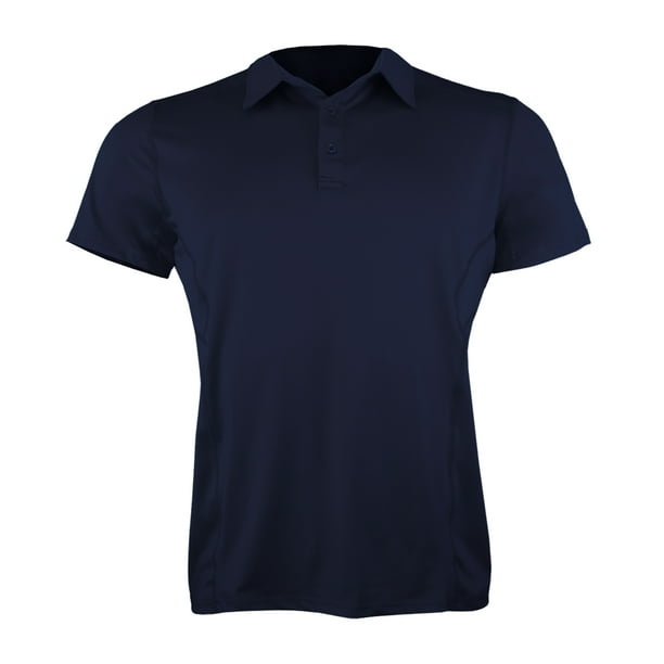 Polera Dry Fit Con Cuello Manga Corta Lisa Hombre