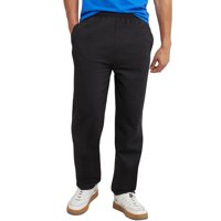 Pantalón Hanes Ecosmart De Pierna Abierta Con Bolsillos Para Hombre, Color Negro, Talla S