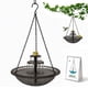 thumbnail image 1 of Baño pájaros solar colgante doble bomba cuenco vidrio trasero patio, 1 of 7