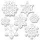 thumbnail image 1 of Beistle decorativo con forma de copos de nieve, plástico transparente troquelado, 1 of 1