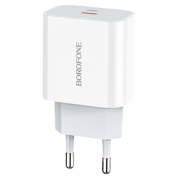 Cargador de Pared Borofone BA38A Plus PD 20W USB-C de Carga Rápida
