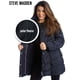 thumbnail image 5 of Chaqueta Steve Madden Long Chevron acolchada azul marino para mujer, 5 of 7