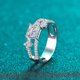thumbnail image 2 of Anillo de Promesa de Boda para Mujer, Anillos de Compromiso de Moissanita 1 Uds Color D VVS1, Anillo de Diamante de Corte Redondo de Plata Esterlina 925 para Mujer Novia Madre, 2 of 9