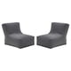 thumbnail image 1 of Set Pouf Tatto 1c Felpa Gris, 1 of 4
