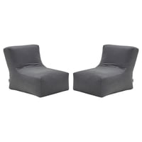 Bodevir - Set Pouf Tatto 1C Felpa Gris